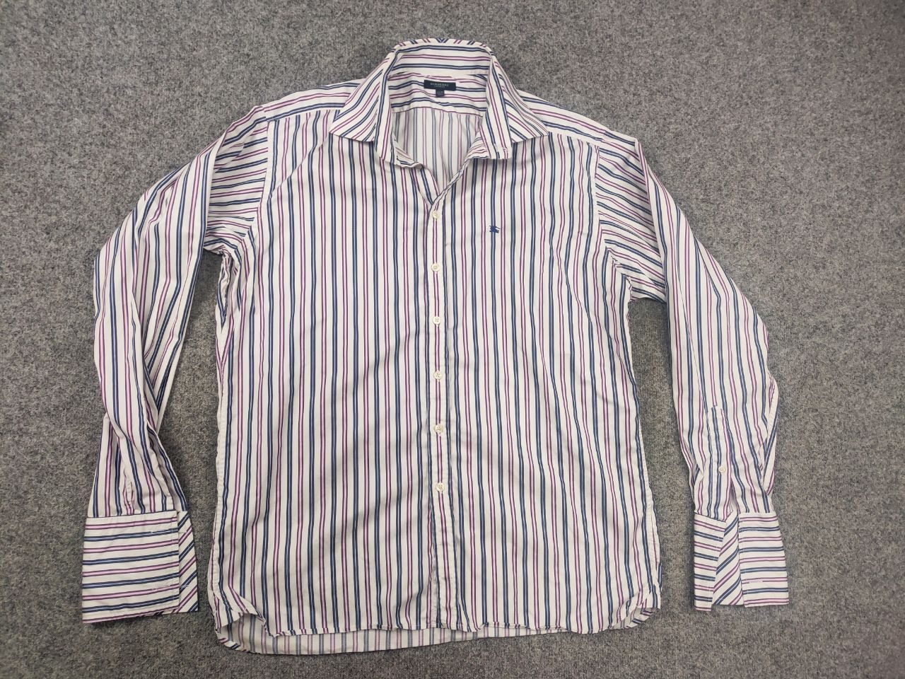 Burberry Vintage Burberry London loose shirt thin stripes cufflinks Size US XL / EU 56 / 4 - 2 Thumbnail
