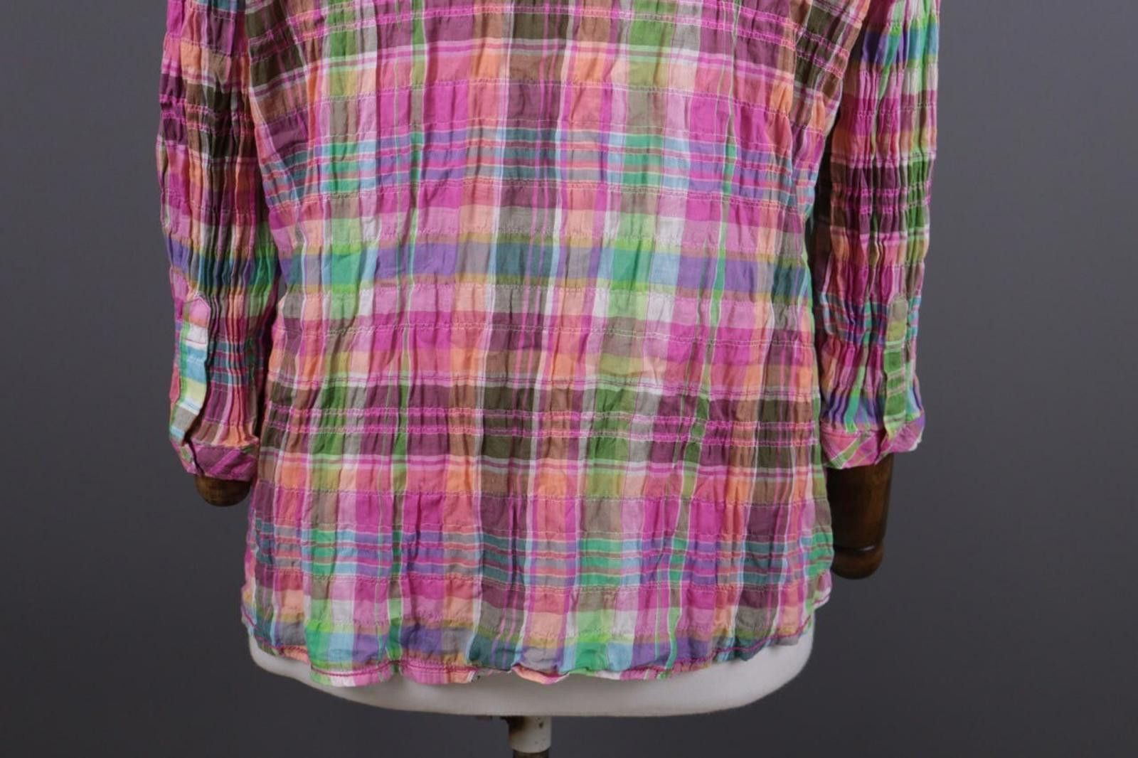 Designer Emily Van Den Bergh Multicolor Henley Check Shirt Size 46 Size M / US 6-8 / IT 42-44 - 9 Thumbnail