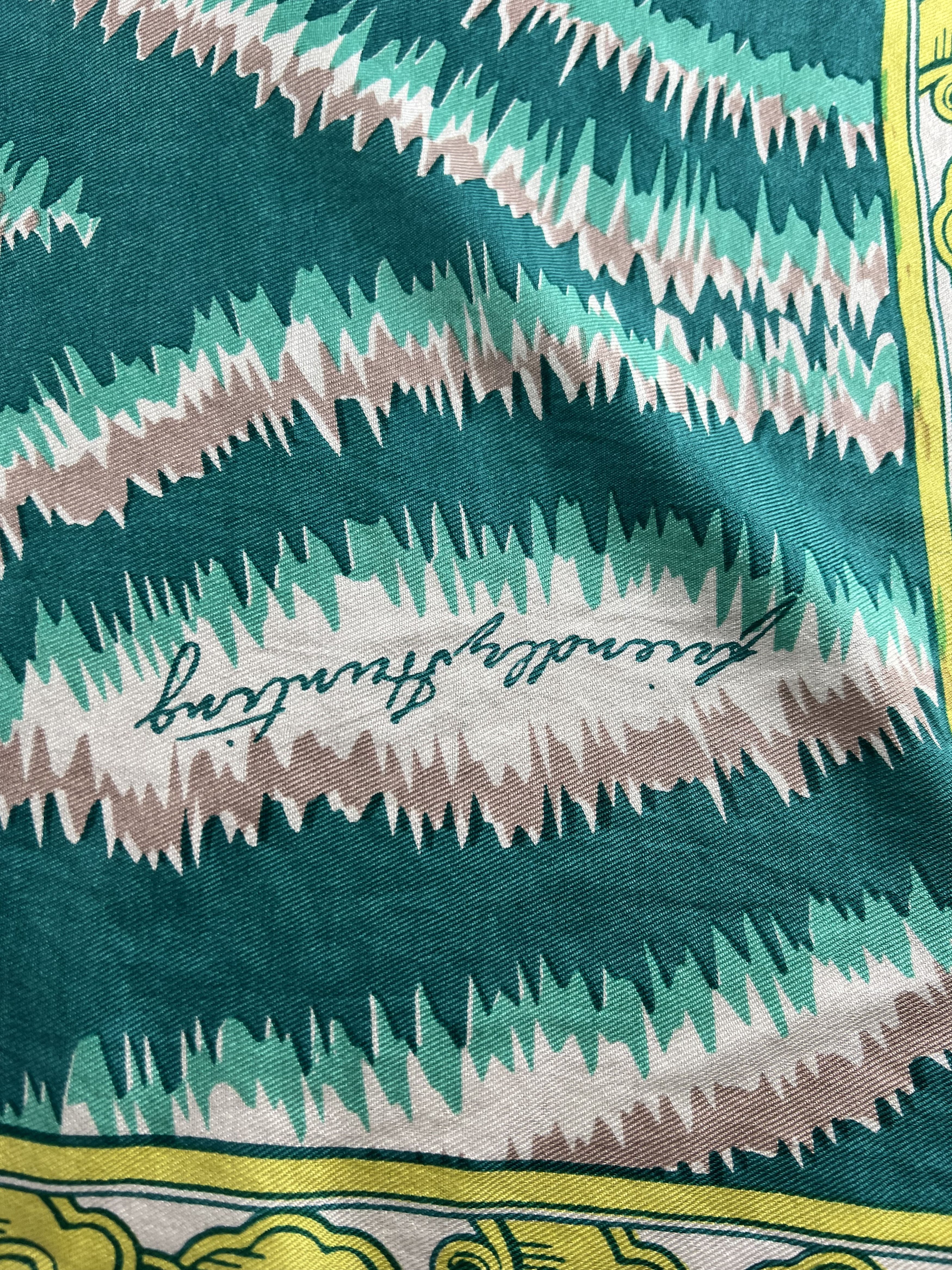 Designer × SikSilk Friendly Hunting 100% Silk Scarf Size ONE SIZE - 3 Thumbnail