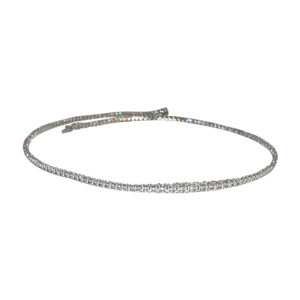 Designer 18 Kt 18 Kt Gold Eternity Diamond Necklace Size ONE SIZE - 2 Thumbnail