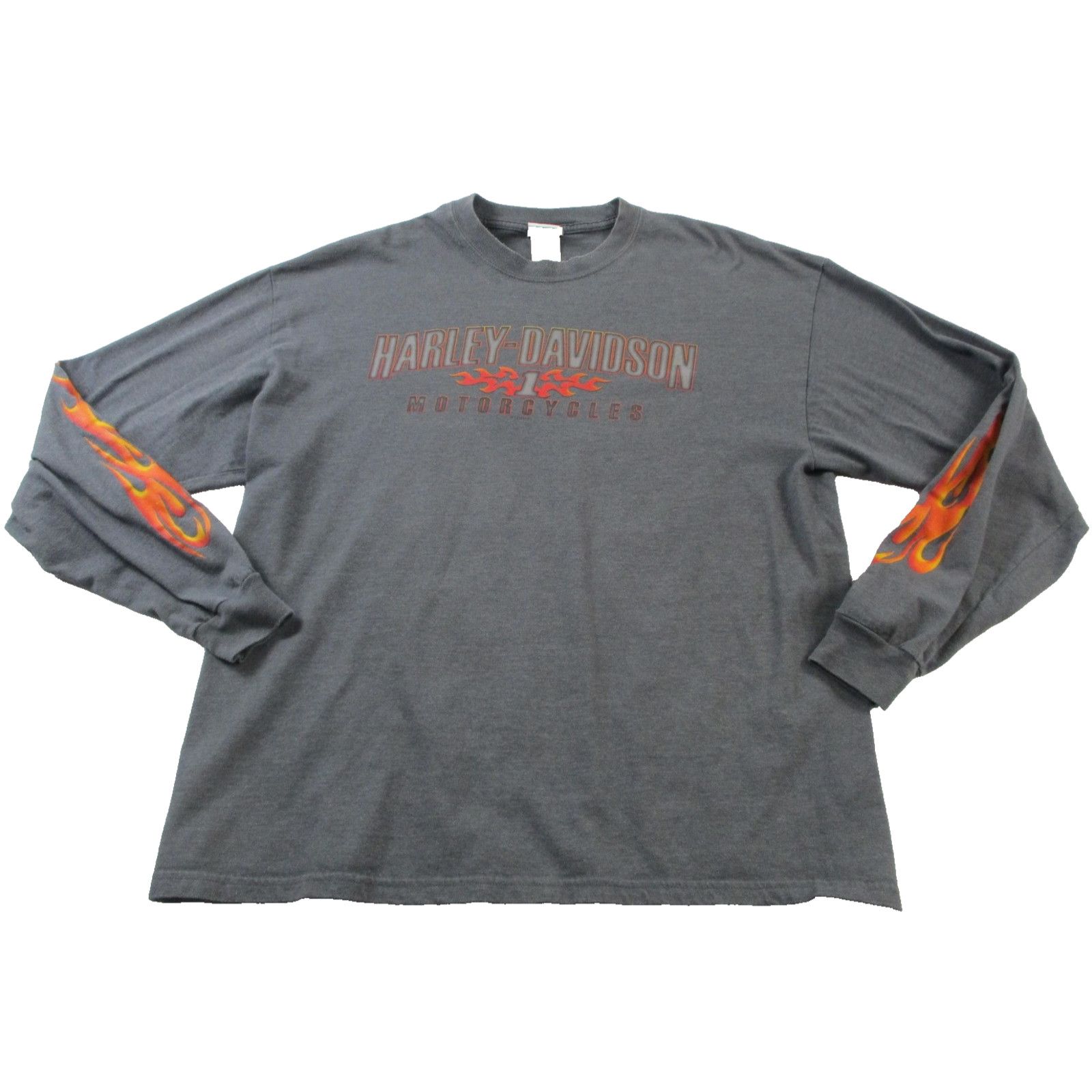 Harley Davidson Harley Davidson Beijing China Flame Sleeve Long Sleeve XL Size US XL / EU 56 / 4 - 1 Thumbnail