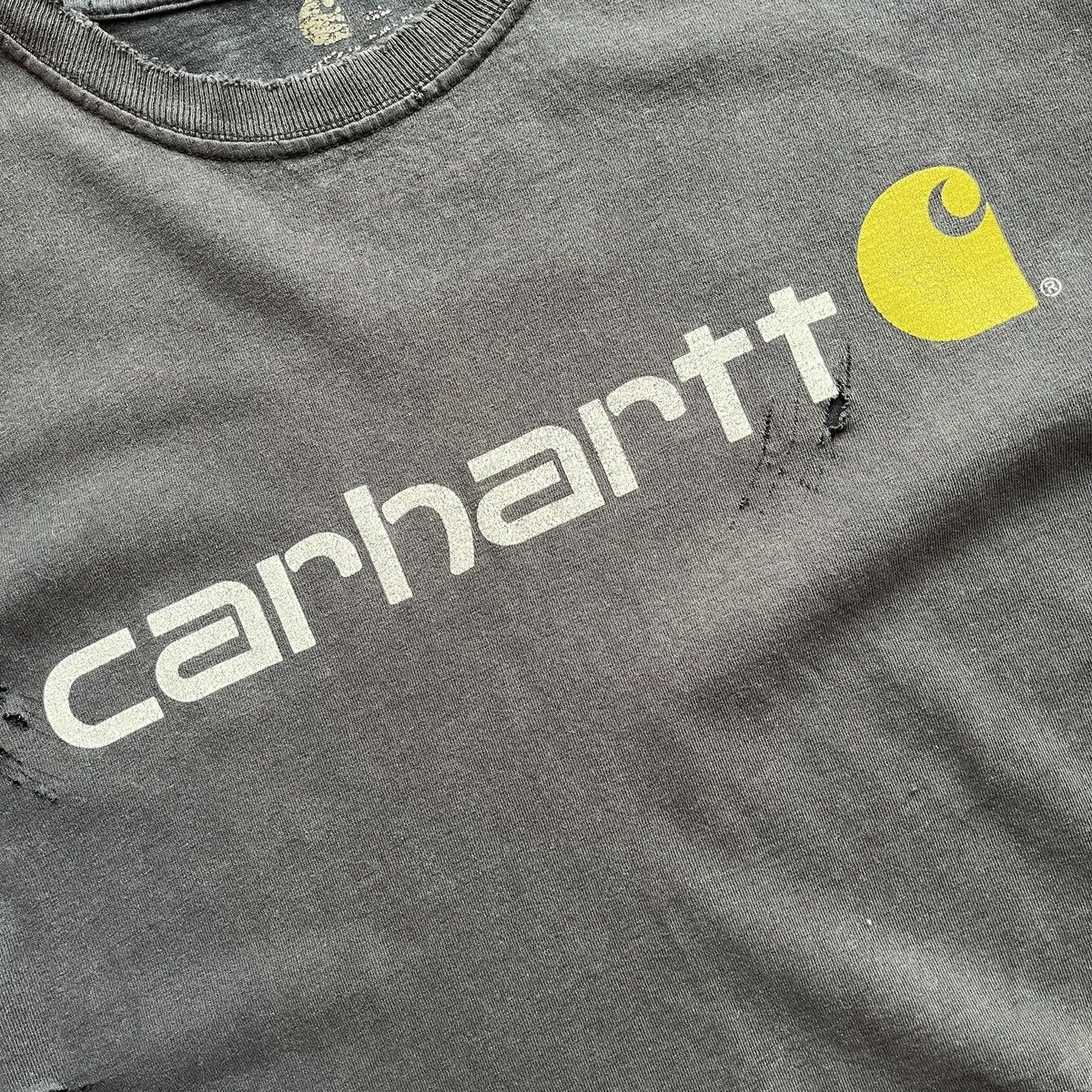 Carhartt DISTRESSED FADED CARHARTT DETROIT RIPPED TSHIRT Size US XXL / EU 58 / 5 - 15 Thumbnail