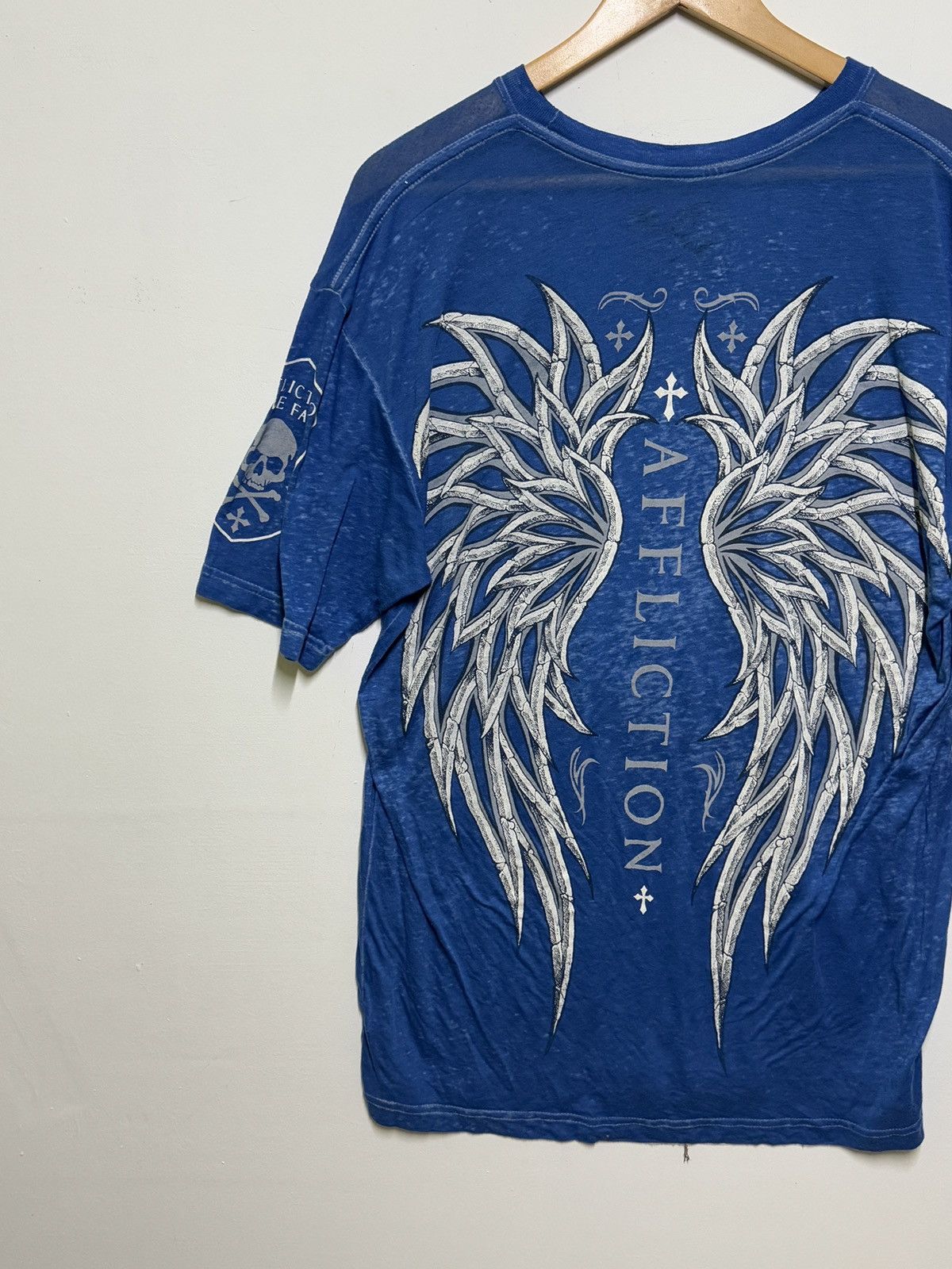 Affliction Affliction Live Fast Bone Wing Cross Tee Size US L / EU 52-54 / 3 - 7 Thumbnail