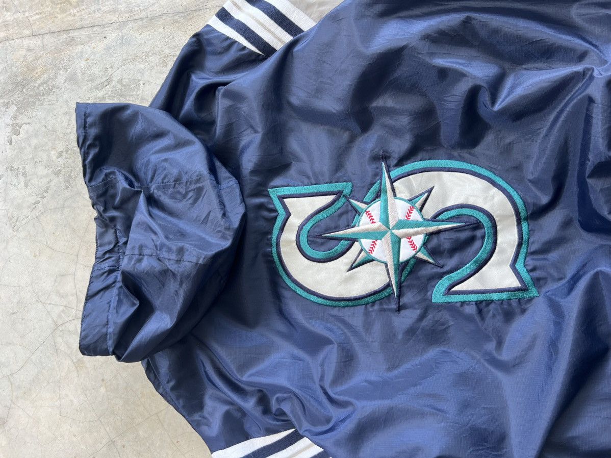 MLB VINTAGE SEATTLE MARINERS MLB LIGHTWEIGHT WINDBREAKER JACKET Size US XL / EU 56 / 4 - 11 Thumbnail