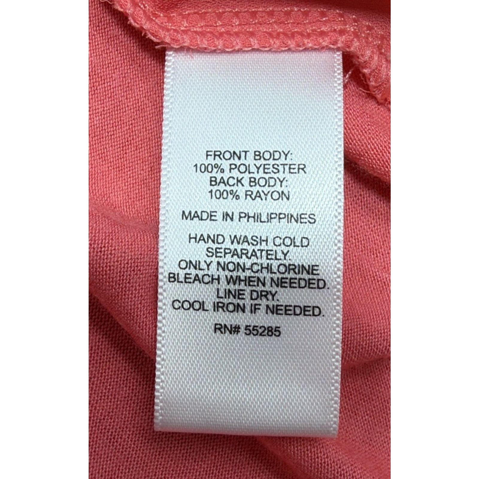 Express Express Women’s Blouse Top Shirt Pink Front Zip Size M Size M / US 6-8 / IT 42-44 - 7 Thumbnail