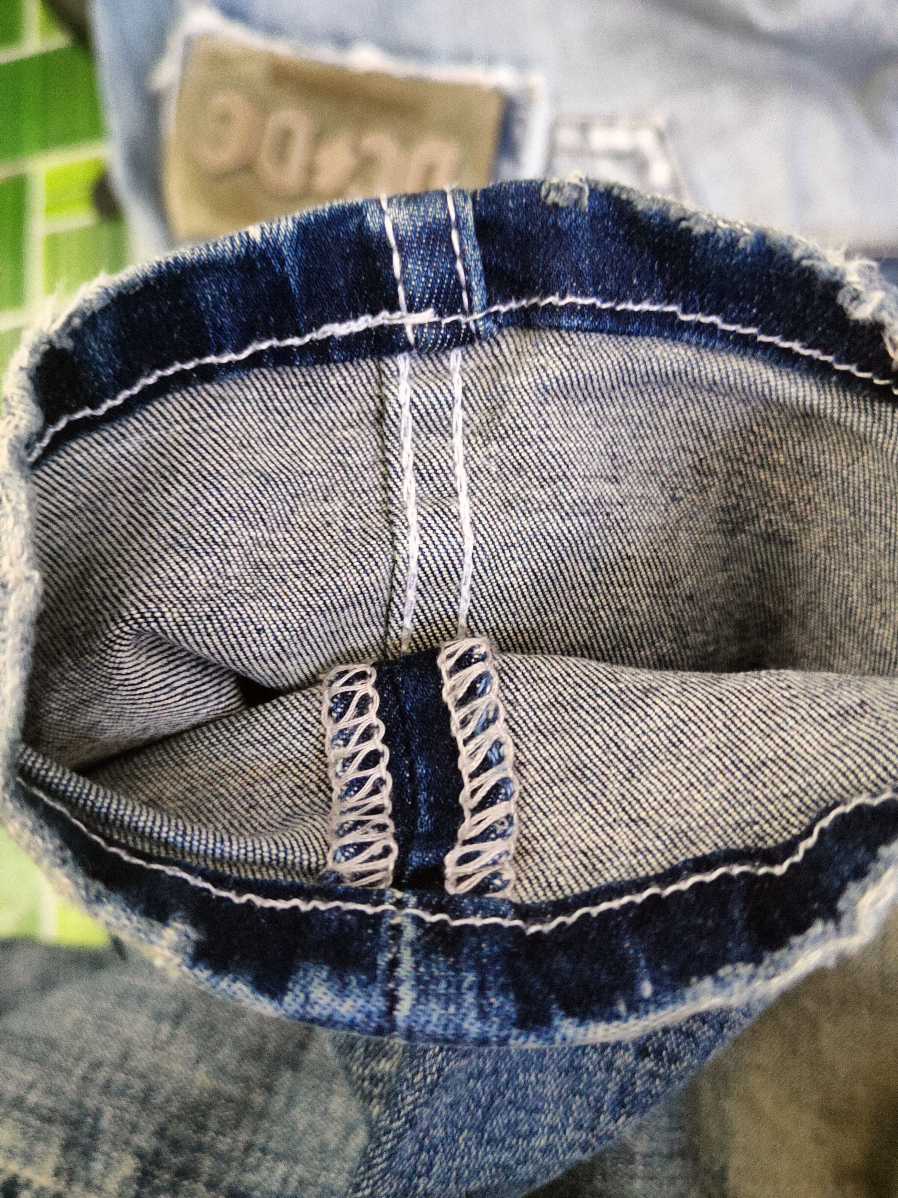 Japanese Brand U-men Dark Blue Distressed Ripped Jeans #S2910 Size US 29 - 14 Thumbnail