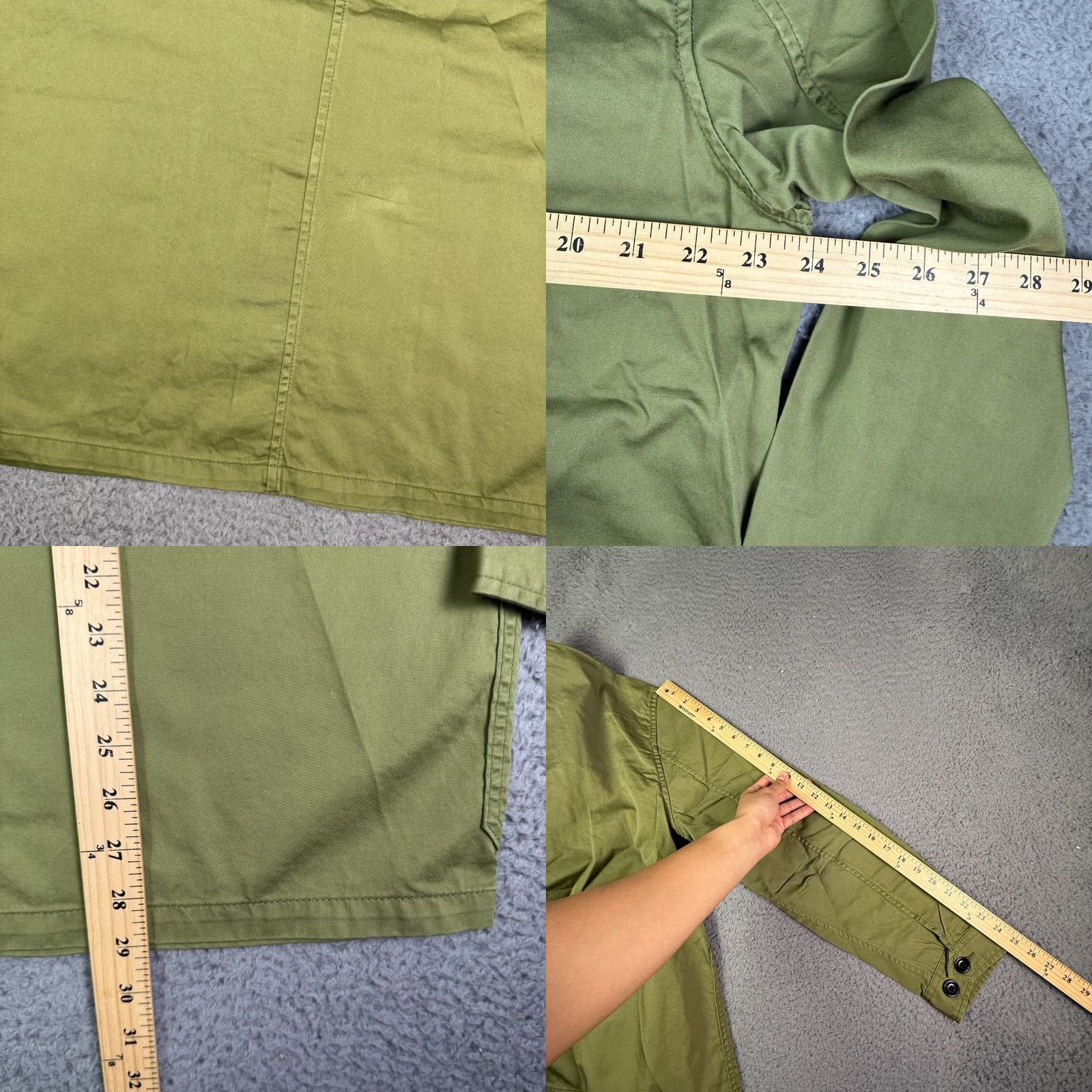 Todd Snyder Todd Snyder Patched French Chore Coat Mens L Green Military Shirt Jacket NEW Size US L / EU 52-54 / 3 - 8 Thumbnail