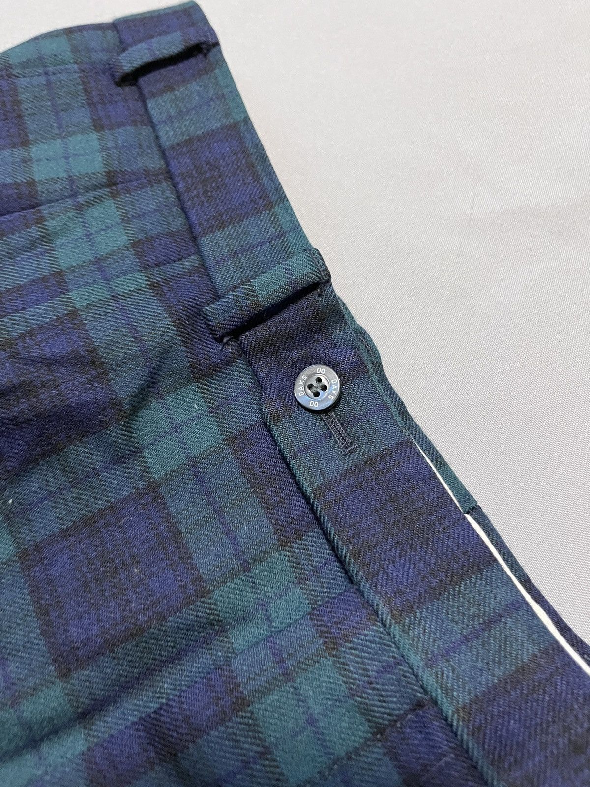 DAKS Daks London Signature Wool Black Watch Tartan Wide Pants Size US 36 / EU 52 - 6 Thumbnail