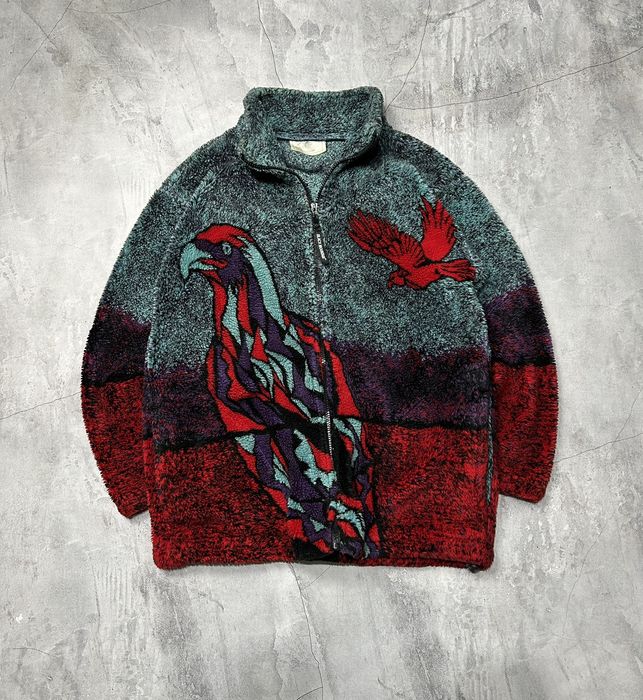 Vintage Vintage 90’s The Mountain animal fleece jacket Grailed