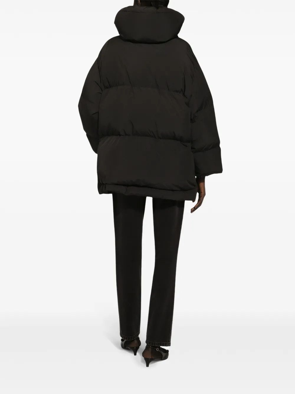 Dolce & Gabbana o1y0825 Turtleneck Shell Jacket in Black Size S / US 4 / IT 40 - 4 Thumbnail