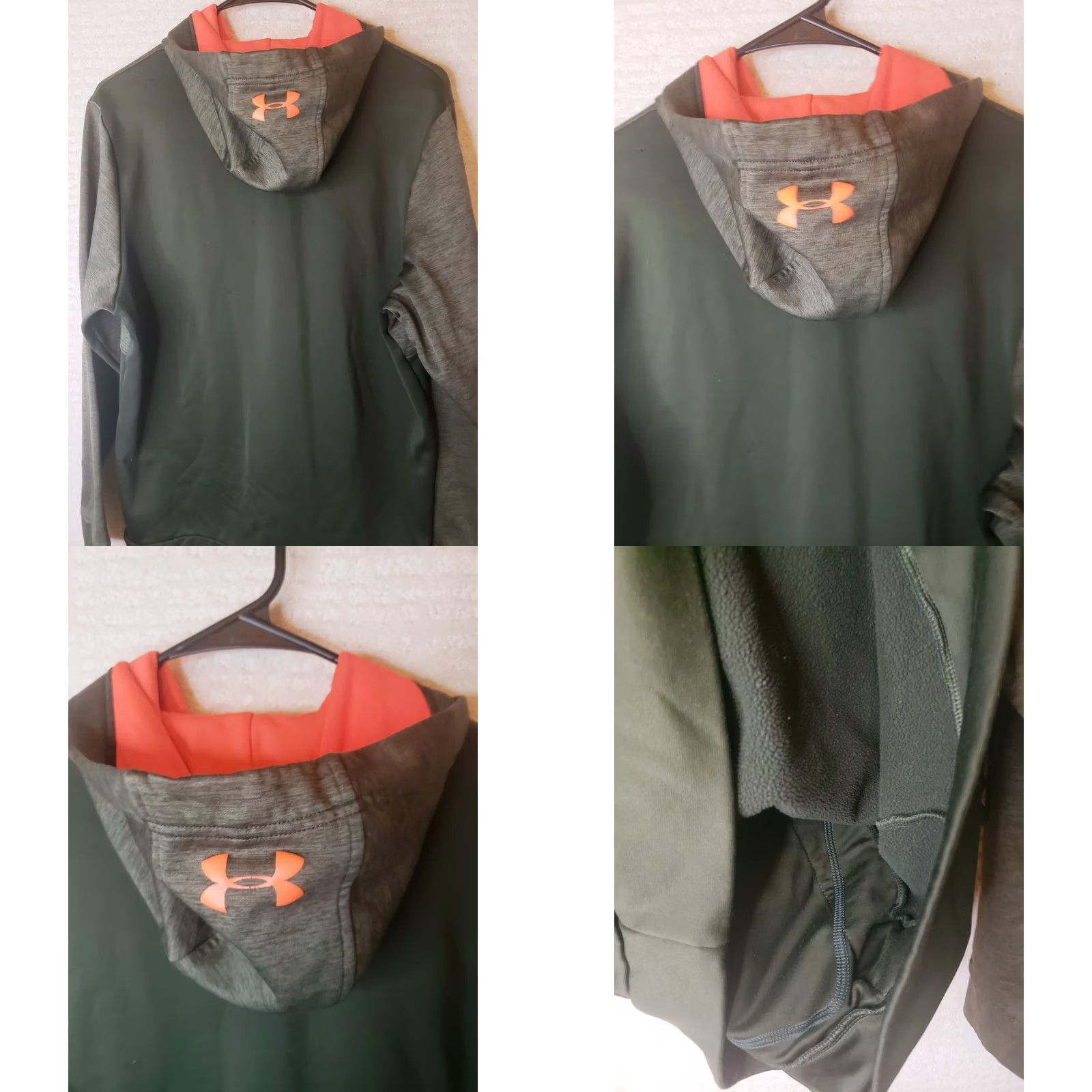Under Armour Under Armour Men's Hoodie Fleece Lined Pullover Green Orange Camo Regular Fit Large Size US S / EU 44-46 / 1 - 8 Thumbnail