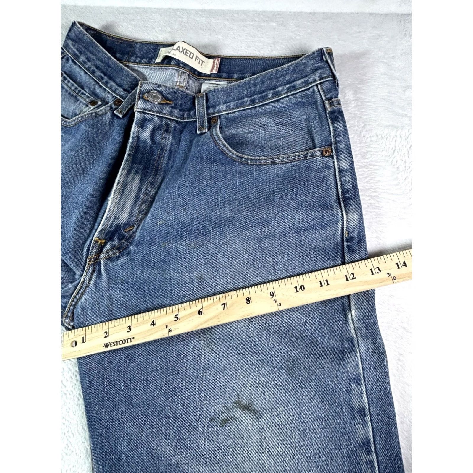 Levi's VINTAGE Levi's 550 Jeans Men Relaxed Fit Denim Medium Blue Size 34x32 Size US 34 / EU 50 - 6 Thumbnail