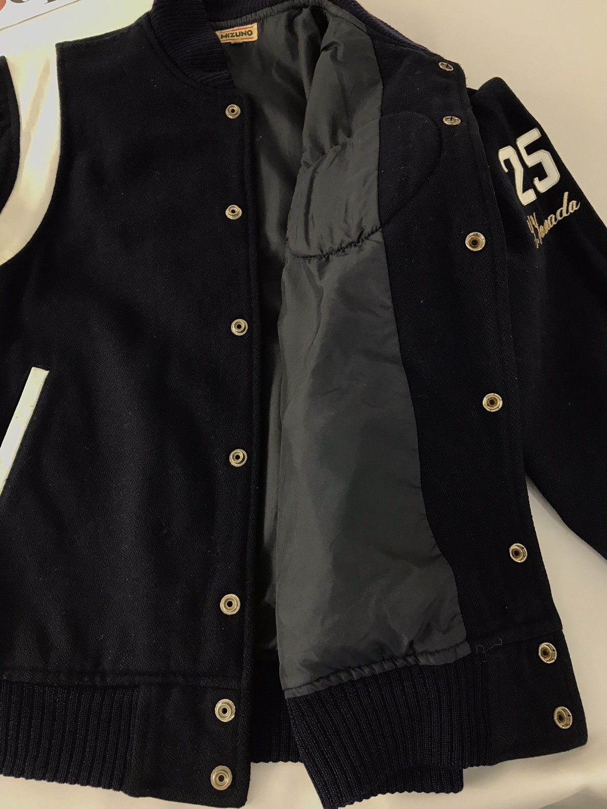 Mizuno × Vintage Vtg Mizuno Nuso Baseball Club Varsity Jacket Distressed Size US M / EU 48-50 / 2 - 11 Thumbnail