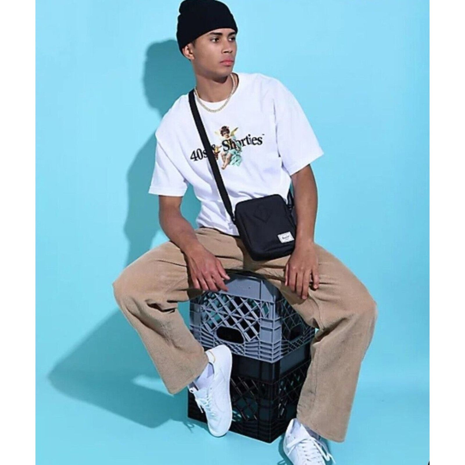 Empyre Empyre Relax 28 Corduroy Skate Loose Embroidered Grunge Y2k Size US 28 / EU 44 - 1 Thumbnail