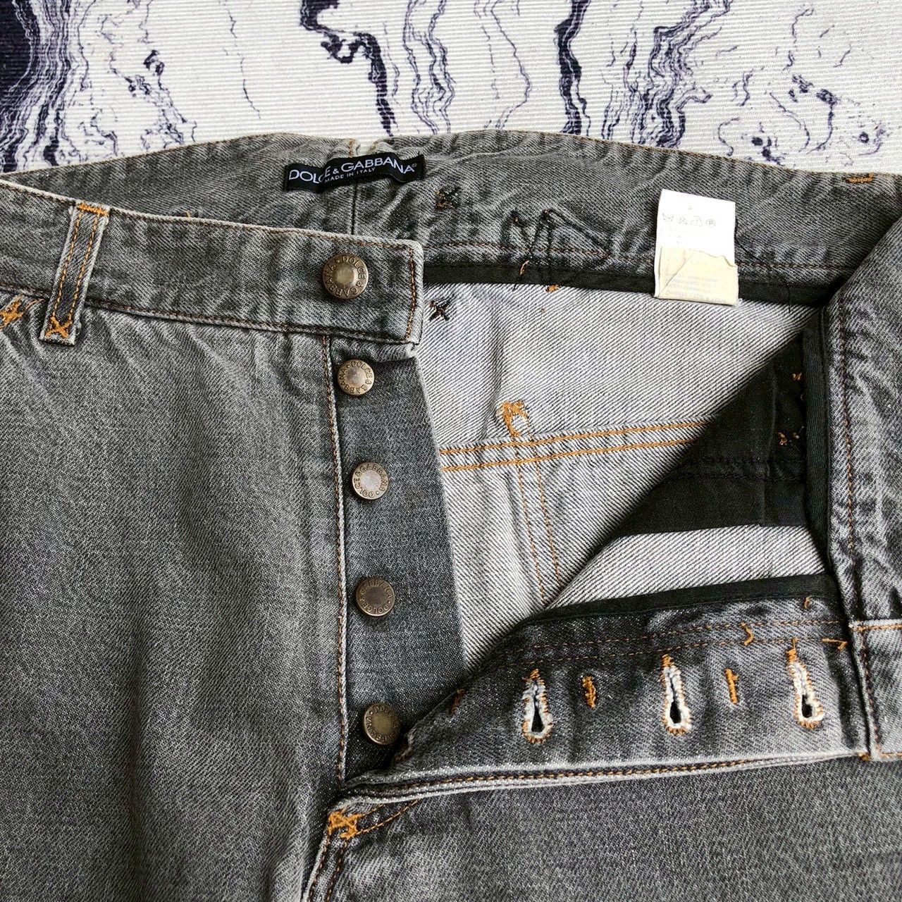 Dolce & Gabbana Dolce & Gabbana Vintage Gray Denim Jeans – Made in Italy Size US 34 / EU 50 - 6 Thumbnail