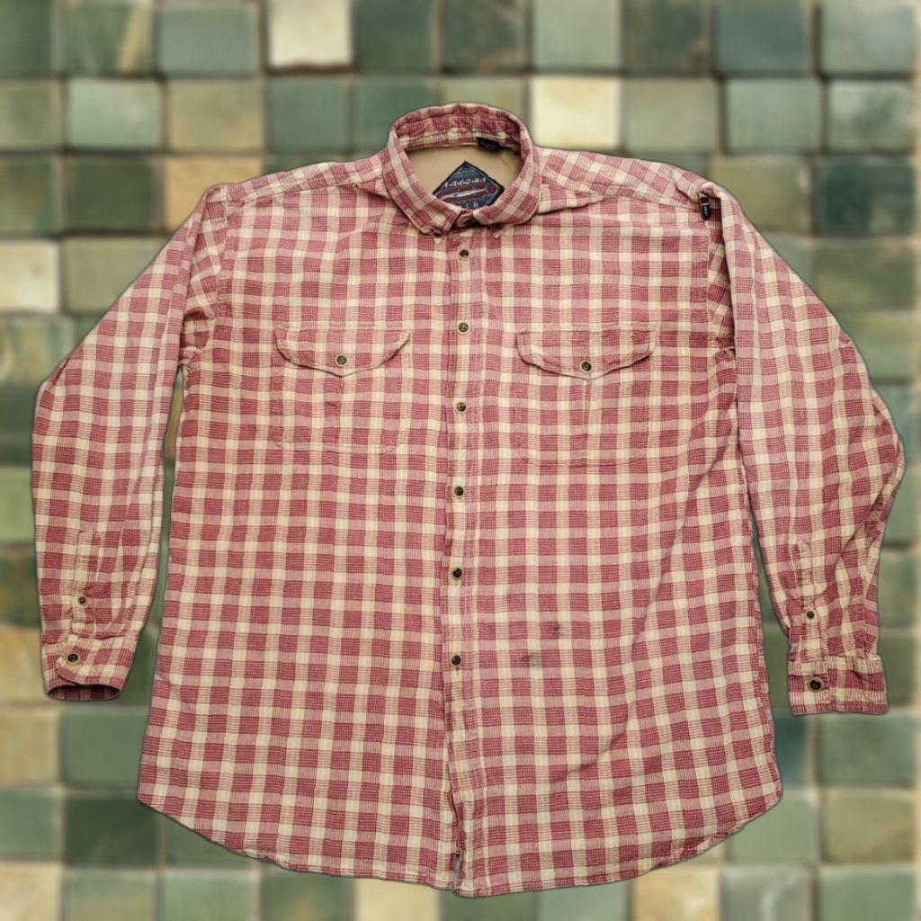 Barracuda VTG Fryday shirt Mens XL Marron Plaid Club Barracuda Long Sleeve Outdoor Fishing Size US XL / EU 56 / 4 - 1 Thumbnail