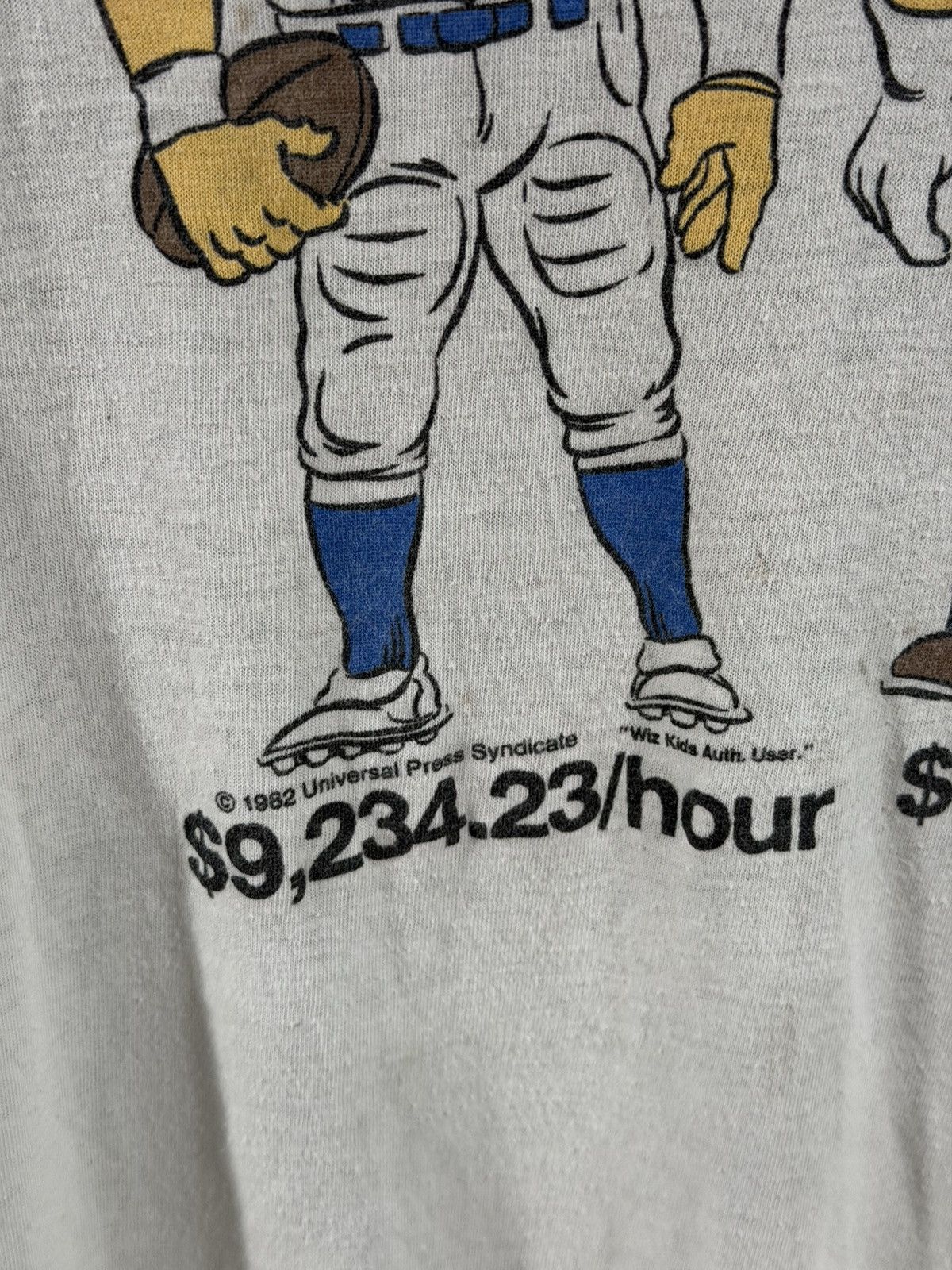 Vintage 1982 Vintage Humor Comedy Soft Thin Grunge Ringer Tee S Size US S / EU 44-46 / 1 - 3 Thumbnail