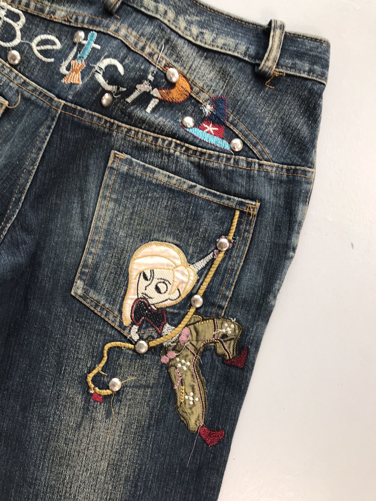 JNCO Vintage hiphop embroidered denim Size US 29 - 11 Thumbnail