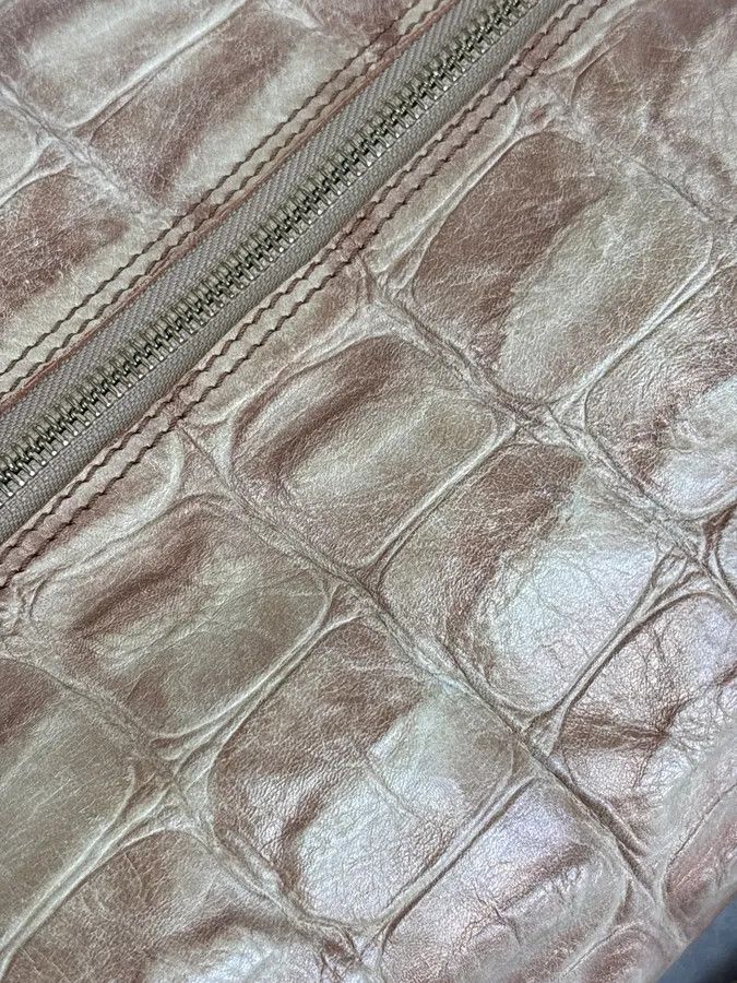 Roberto Cavalli Roberto Cavalli Beige Crocodile Effect Bag Size ONE SIZE - 10 Thumbnail