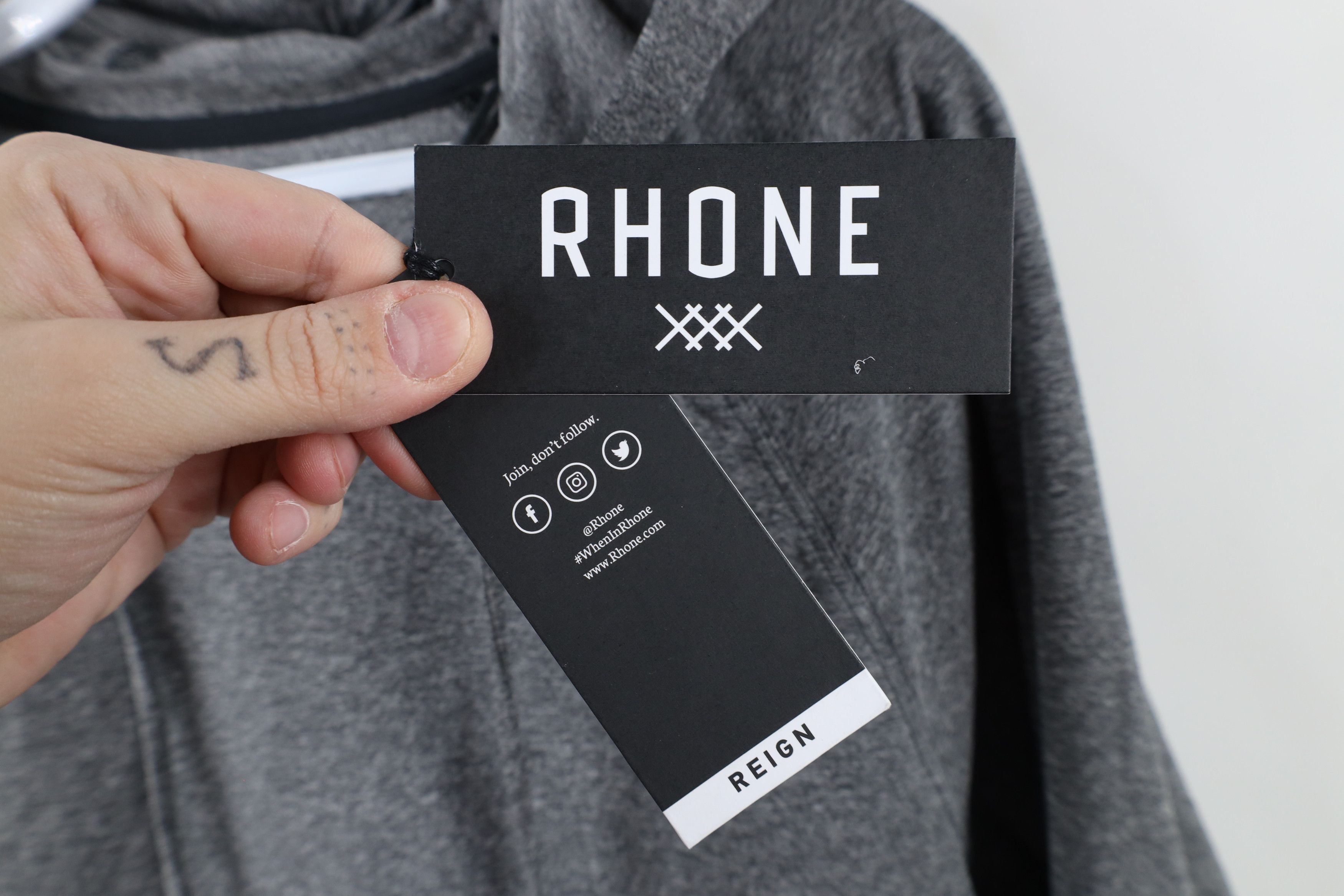 Rhone × Vintage New Rhone Knit Lightweight Running Jogging Gym Hoodie Gray Size US S / EU 44-46 / 1 - 5 Thumbnail