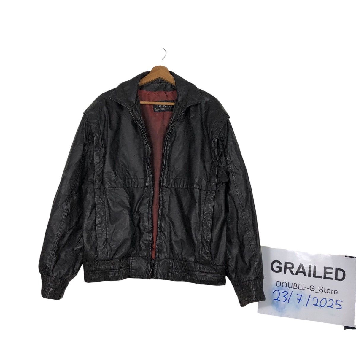 Japanese Brand 📌Vintage Biker Leather Jacket Jindo Blanket Issey Miyake Size US S / EU 44-46 / 1 - 1 Thumbnail