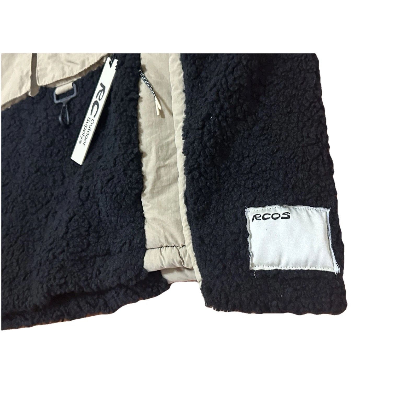Reese Cooper Reese Cooper Outdoor Supply Hooded Sherpa Black and Tan Size US M / EU 48-50 / 2 - 3 Thumbnail