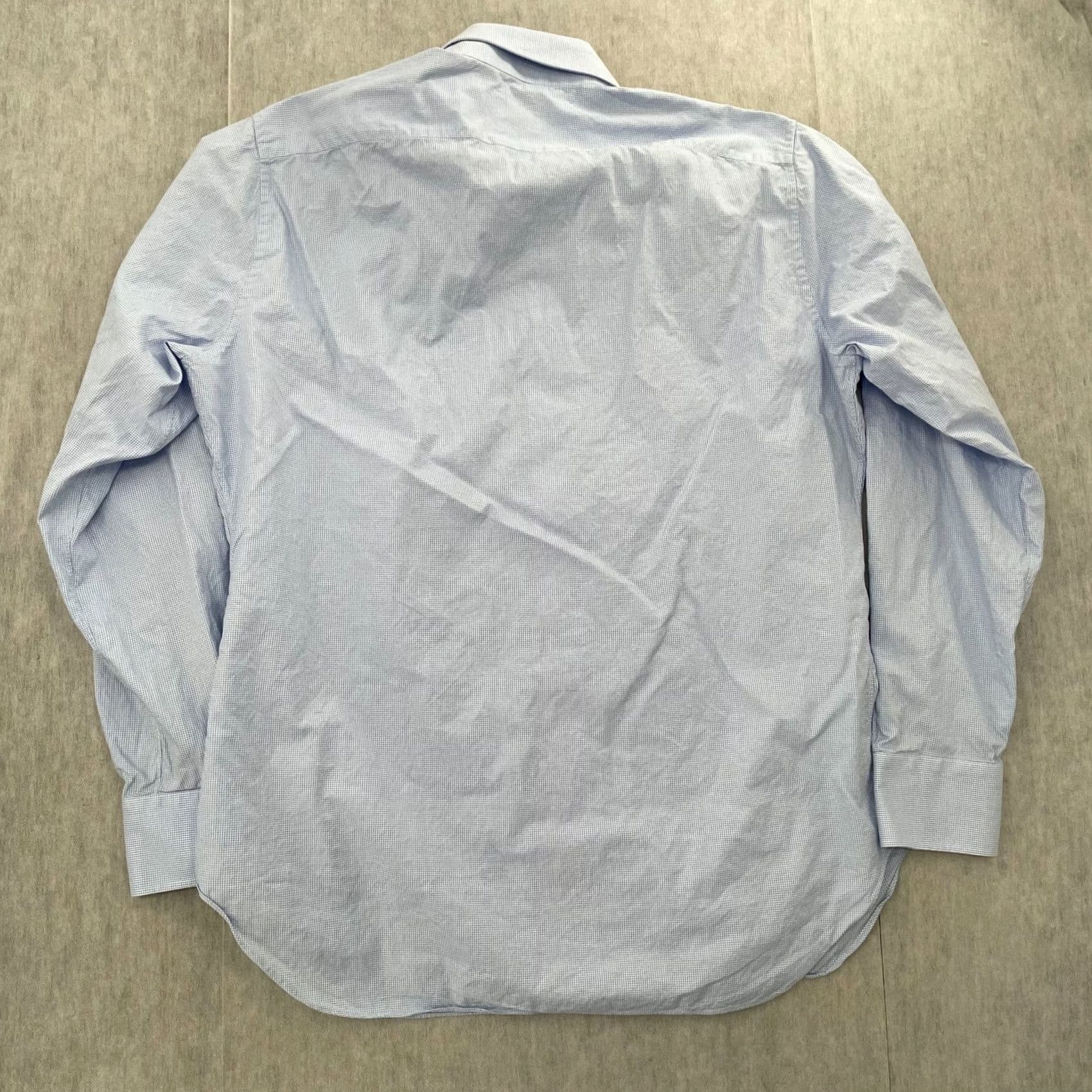 Vintage Castangia Shirt Adult XL Blue Long Sleeve Button Up Woven Italian Mens Regular Cotton Size US XL / EU 56 / 4 - 4 Thumbnail