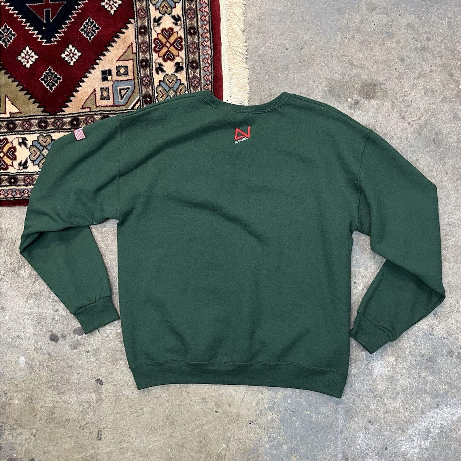 Other Million Air Hollywood Burbank Sweatshirt Men L Green AV Fuel Size US L / EU 52-54 / 3 - 2 Thumbnail