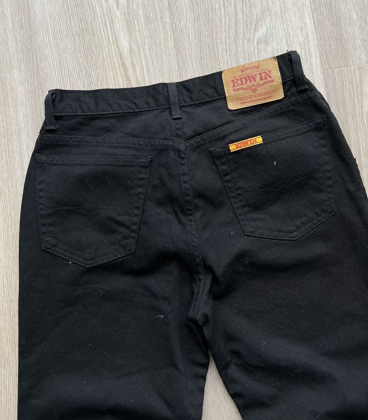 Edwin × Japanese Brand × Vintage Vintage Edwin Black Jeans Japanese Denim Size US 30 / EU 46 - 7 Thumbnail