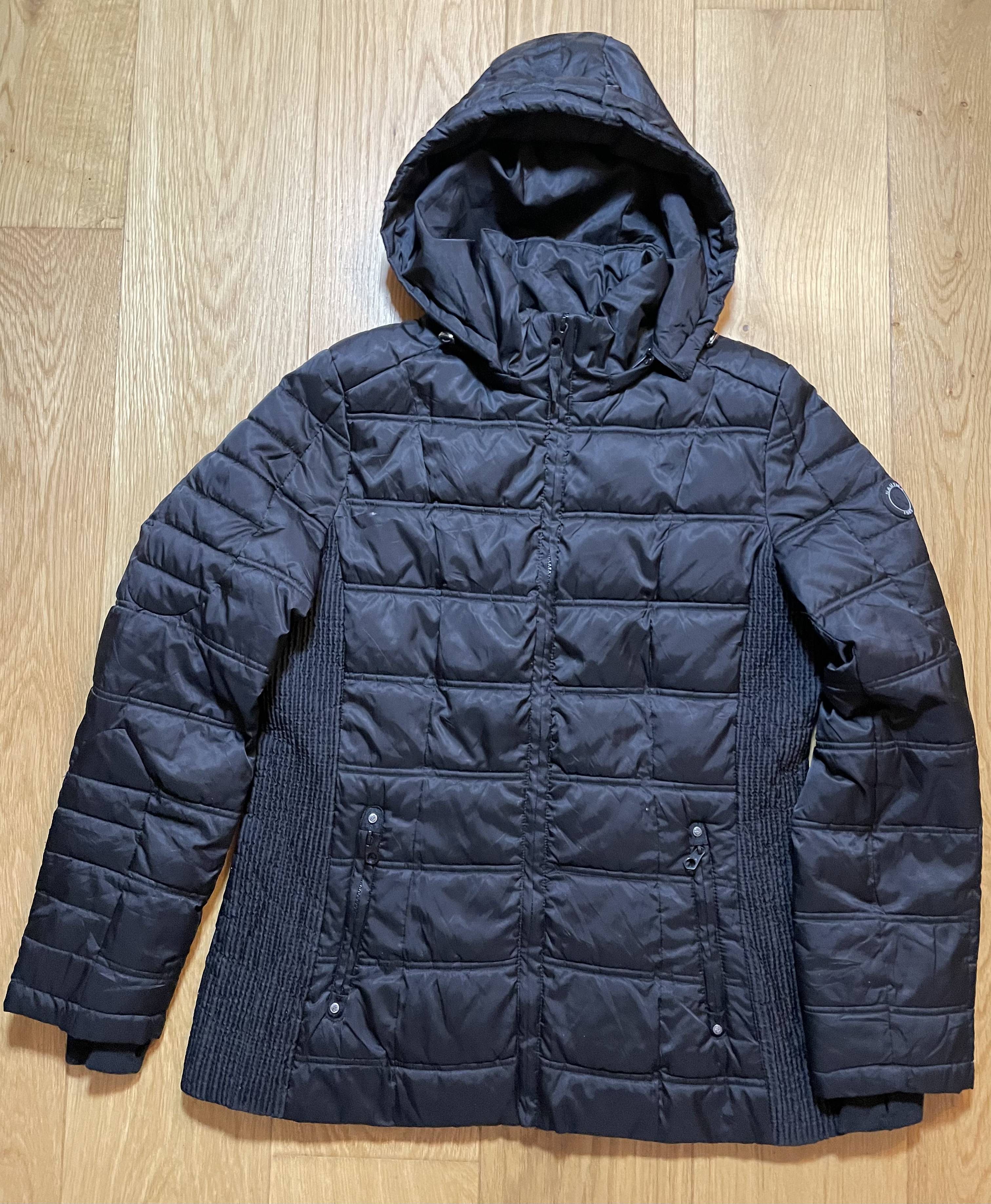 Nautica Black Nautica Quilted Hooded Puffer Jacket Size L / US 10 / IT 46 - 1 Thumbnail