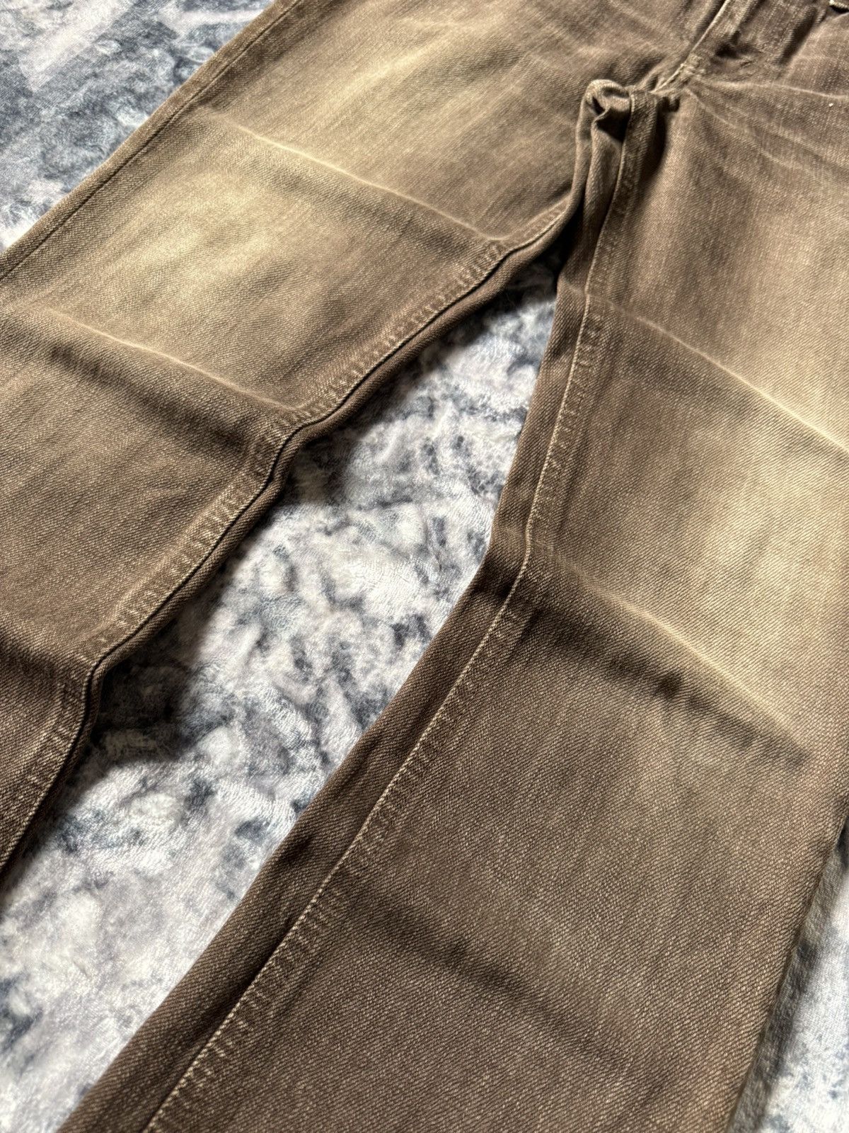 GOSTAR DE FUGA DMG Japan Flared Bootcut Faded Brown Denim Pants Size US 27 - 3 Thumbnail