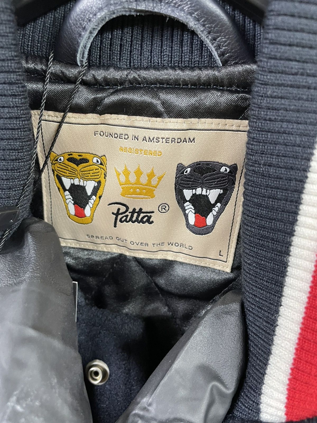 Patta Patta 20th Anniversary Blue Varsity Jacket Large Size US L / EU 52-54 / 3 - 3 Thumbnail