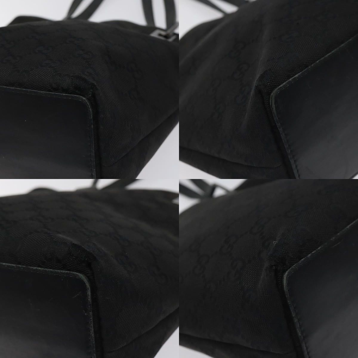 Gucci GUCCI GG Canvas Tote Bag Black Size ONE SIZE - 10 Thumbnail