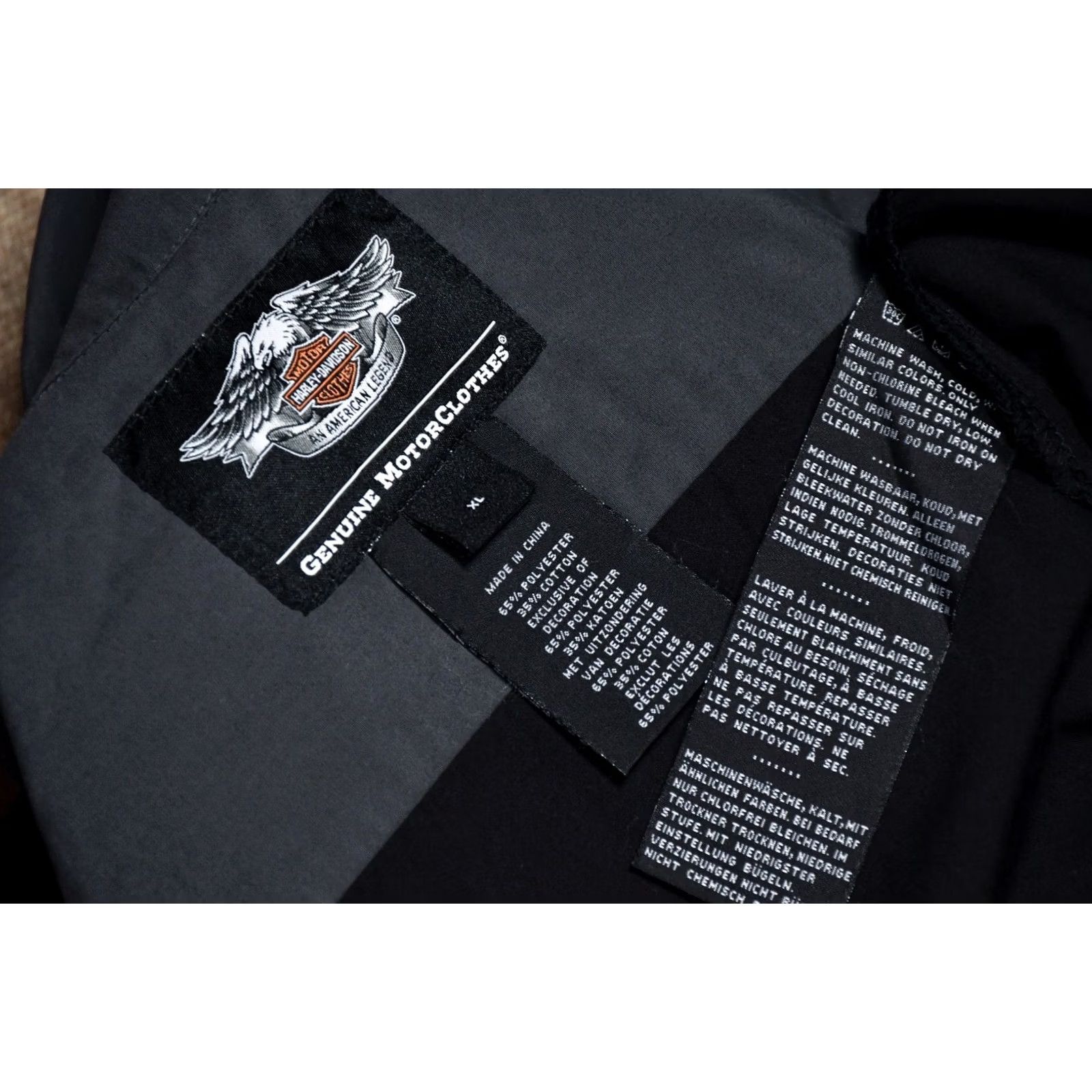 Harley Davidson Harley-Davidson Shirt XL Adult Black Short Sleeve Button-Up Collared) Size US XL / EU 56 / 4 - 8 Thumbnail
