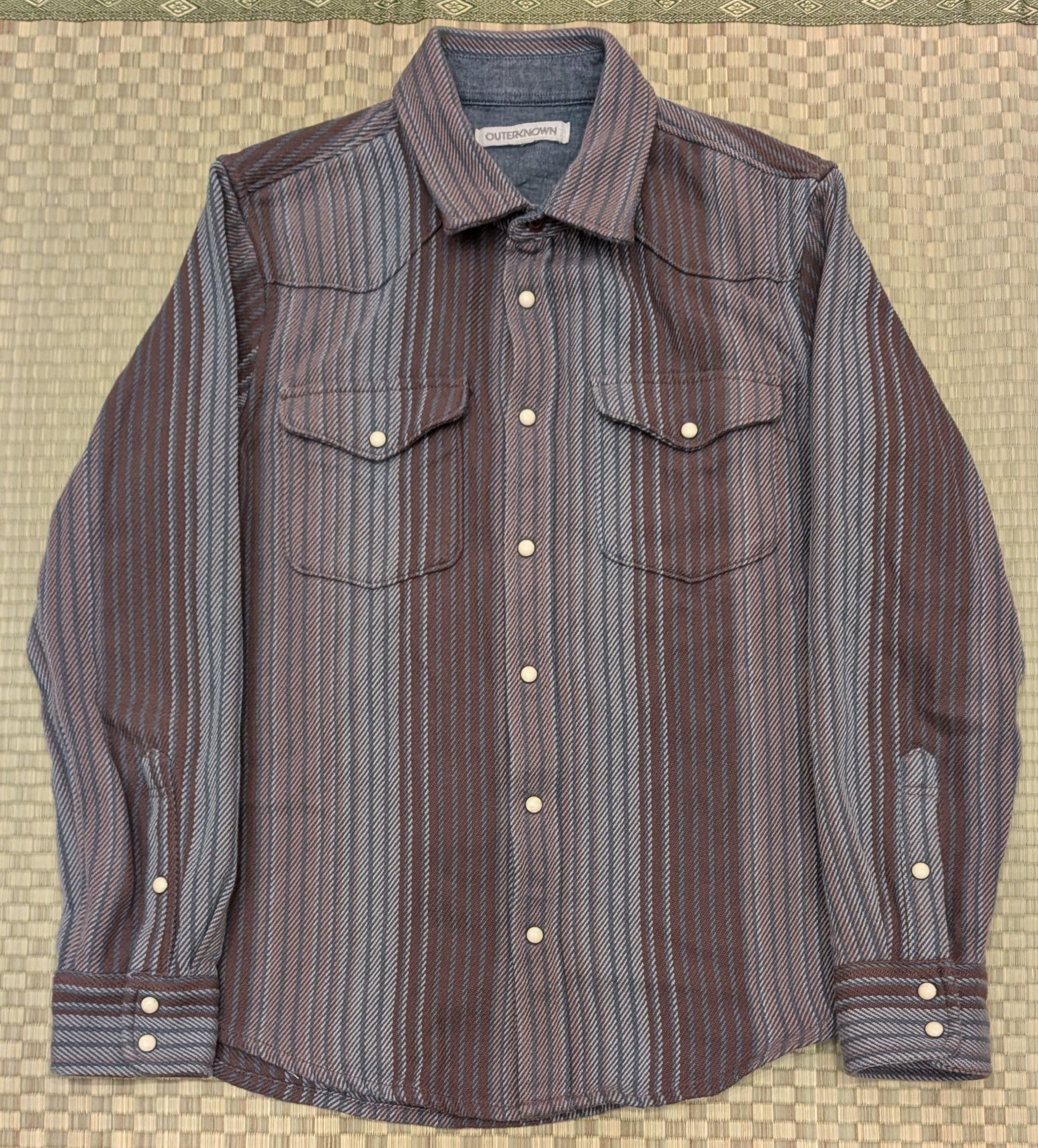 Outerknown Outerknown Blanket Shirt 100% Organic Cotton Snap Button Size US S / EU 44-46 / 1 - 1 Thumbnail