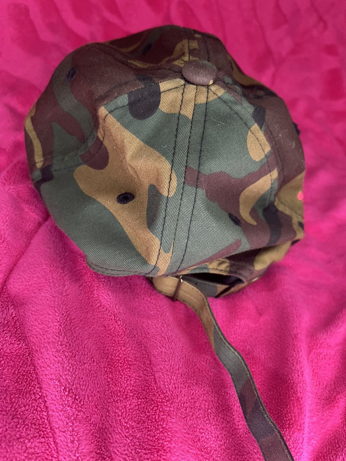 Anti Social Social Club ASSC Logo Camo Pink Logo Adjustable Classic Cap Size ONE SIZE - 3 Thumbnail