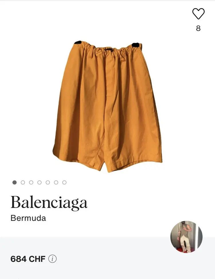 Balenciaga Balenciaga wide leg oversize cotton twill short Size US 33 - 20 Thumbnail