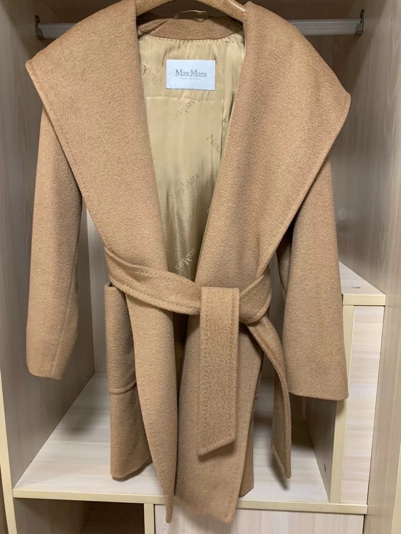 Vintage MaxMara Rialto Hooded Robe Coat-2508 Size US S / EU 44-46 / 1 - 1 Thumbnail