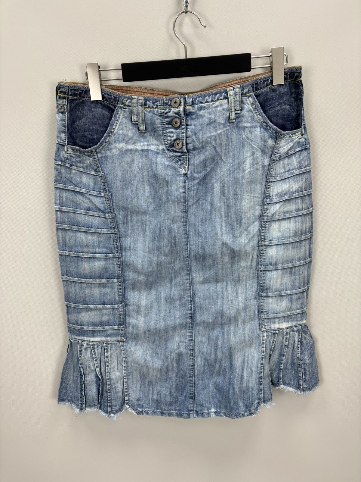 Marithe + Francois Girbaud Womens skirt Marithe Francois Girbaud Size 48 Color Blue Size 28" / US 6 / IT 42 - 2 Thumbnail