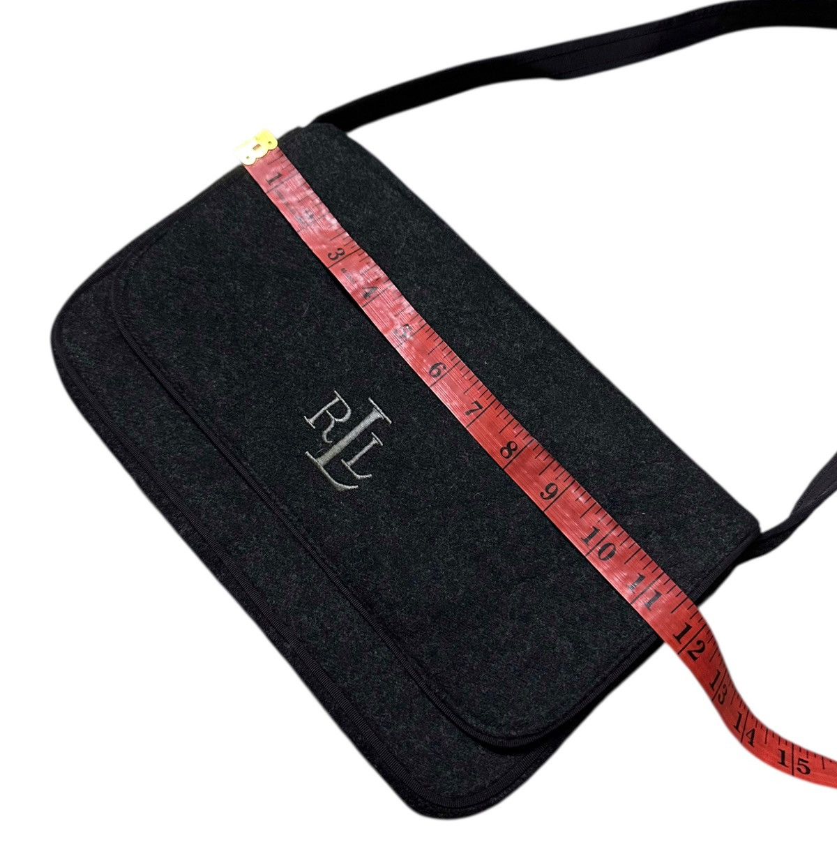 Lauren Ralph Lauren Lauren Ralph Lauren shoulder bag crafted from charcoal wool Size ONE SIZE - 10 Thumbnail