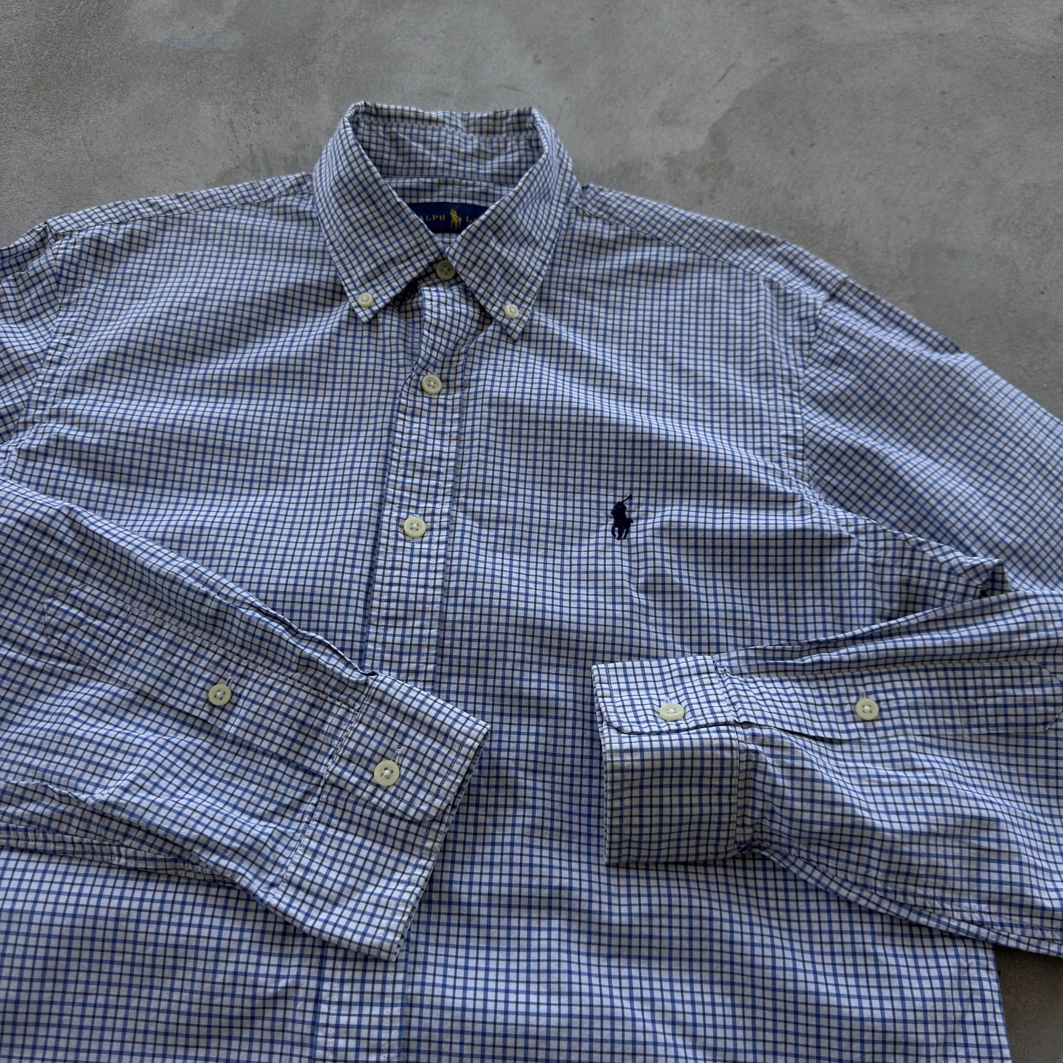 Polo Ralph Lauren Polo Ralph Lauren Gingham Check Shirt Blue White Size M Size US L / EU 52-54 / 3 - 4 Thumbnail