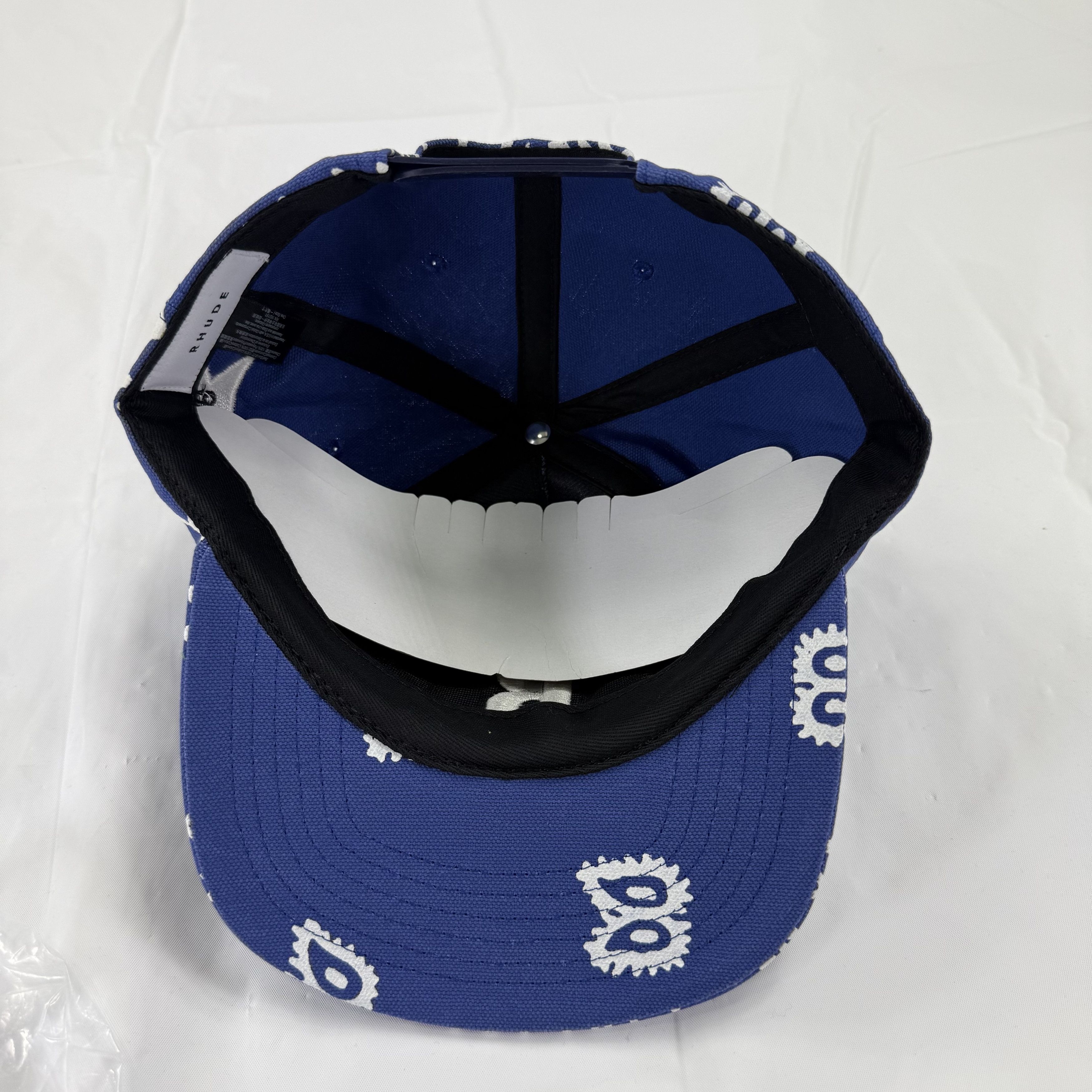 Rhude Rhude Blue Bandana Paisley Snapback Hat One Size Size ONE SIZE - 5 Thumbnail