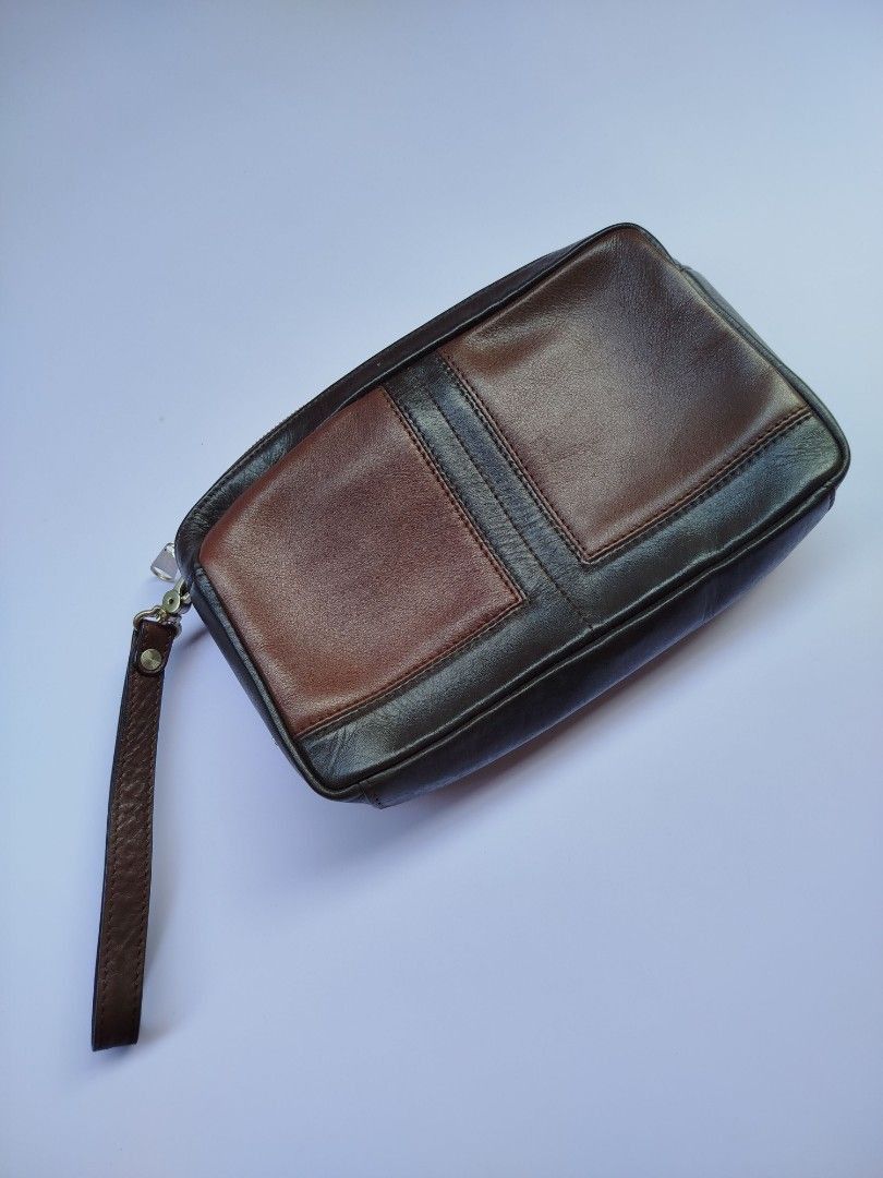 Lanvin Lanvin Collection Two-Tone Leather Clutch/Wristlet. Size ONE SIZE - 1 Thumbnail