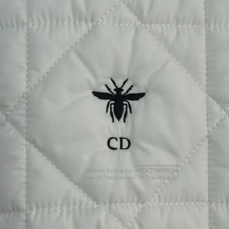 Dior Dior White embroidered bee diamond cotton jacket Size XXS / US 00 / IT 34 - 8 Thumbnail