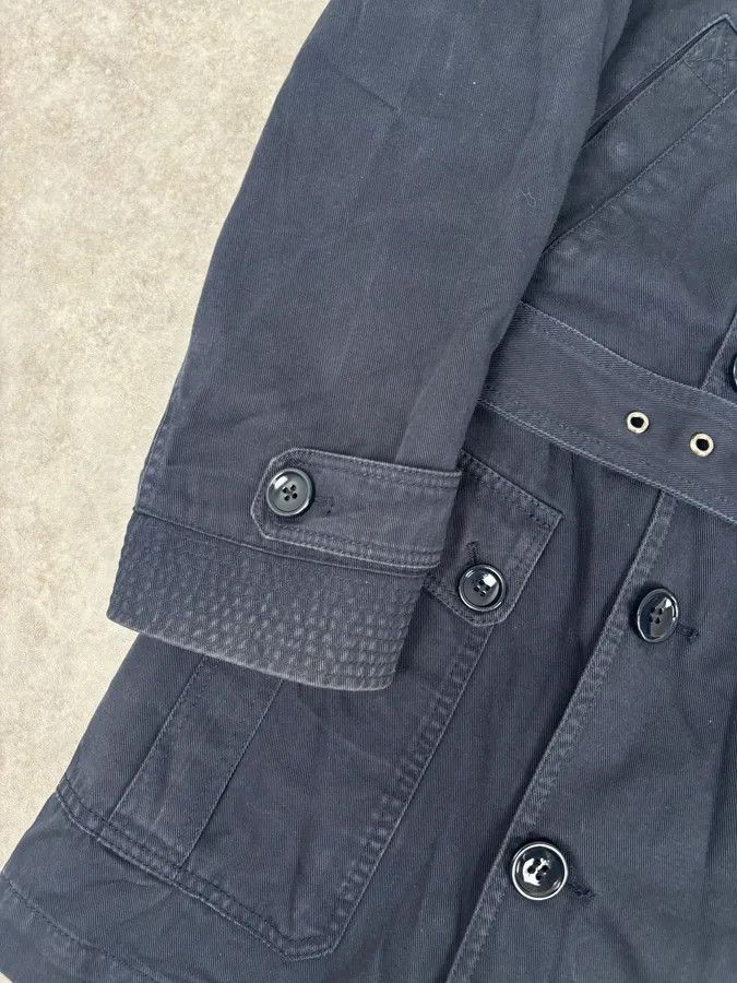 Dolce & Gabbana 2000s Dolce & Gabbana Navy Double-Breasted Cargo Trench Jacket Size US L / EU 52-54 / 3 - 12 Thumbnail