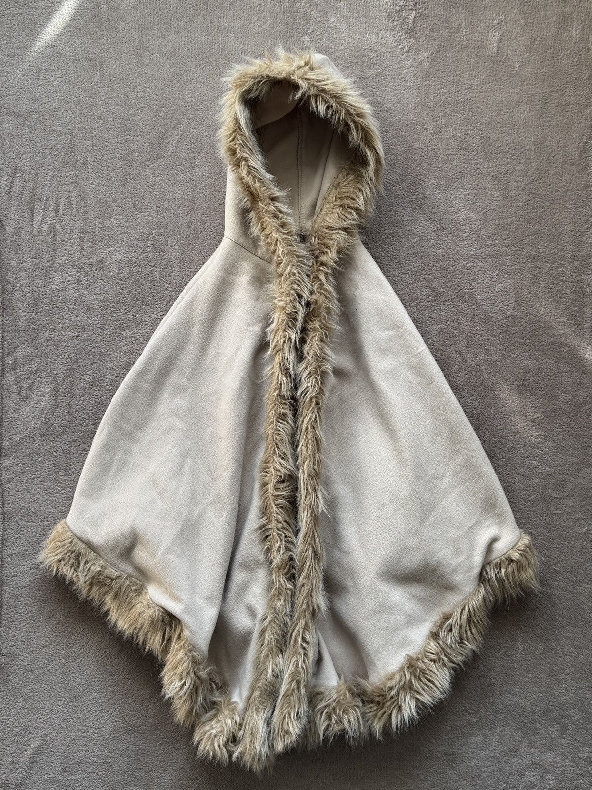 Faux Fur Wool Capes ifsixwasnine CDG LGB goa poncho vibe