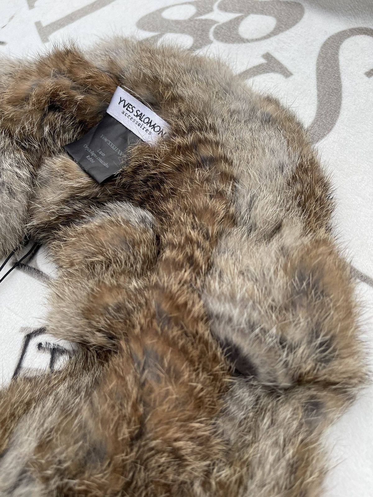 Yves Salomon 🔥 Yves Salomon Real Lapin Rabbit Fur Scarf Size ONE SIZE - 6 Thumbnail