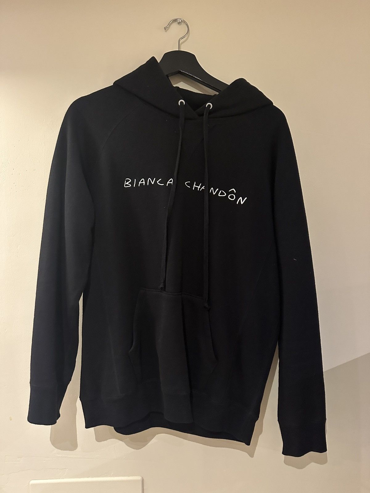 BIANCA CHANDON Bianca Chandon Black Handwritten Logo Hoodie Size US M / EU 48-50 / 2 - 1 Thumbnail