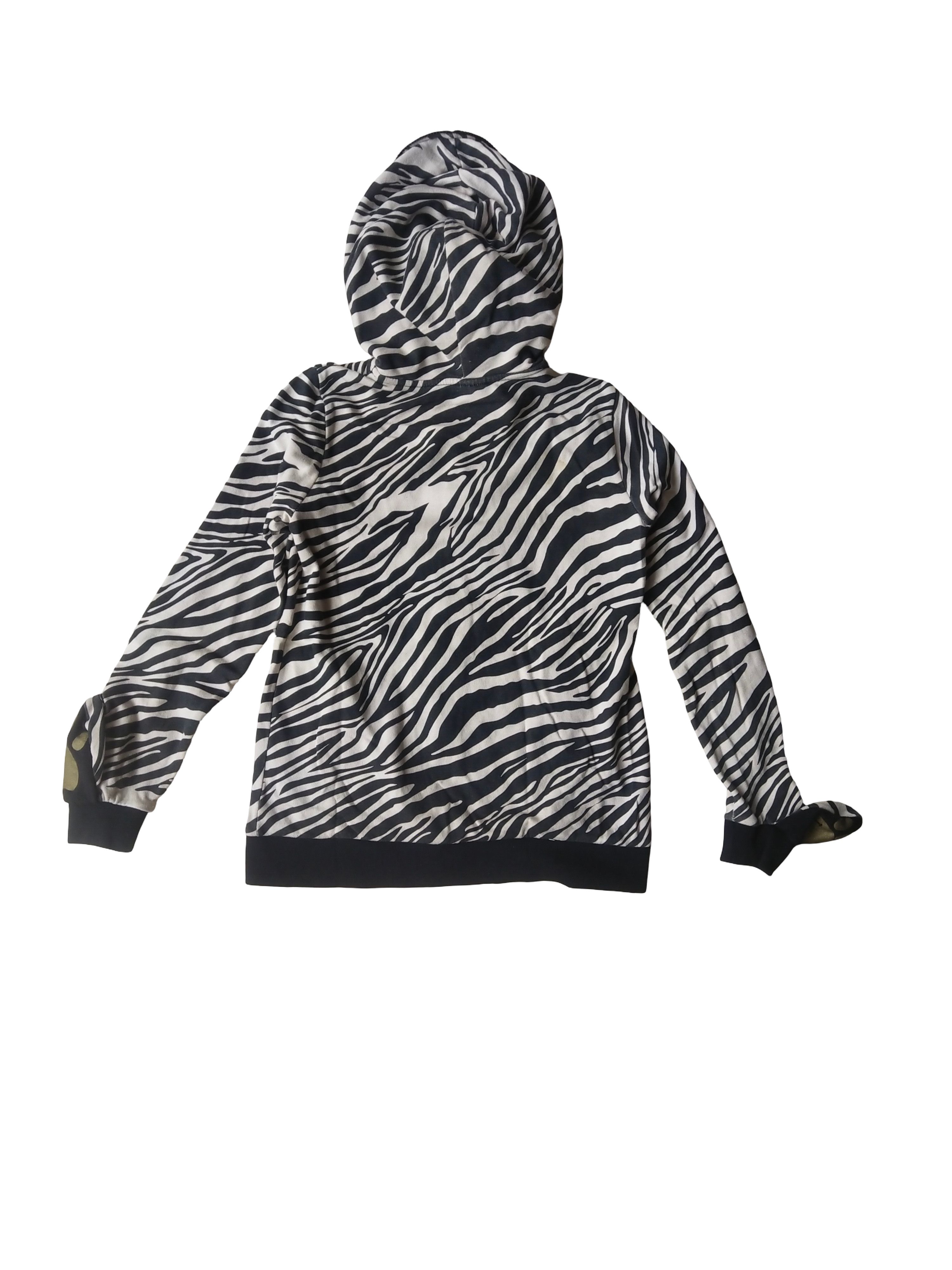 Hysteric Glamour 2000s Zebra Print Zip-Up Hoodie Paw Cuffs Ninja Mask Y2K Size XS / US 0-2 / IT 36-38 - 7 Thumbnail