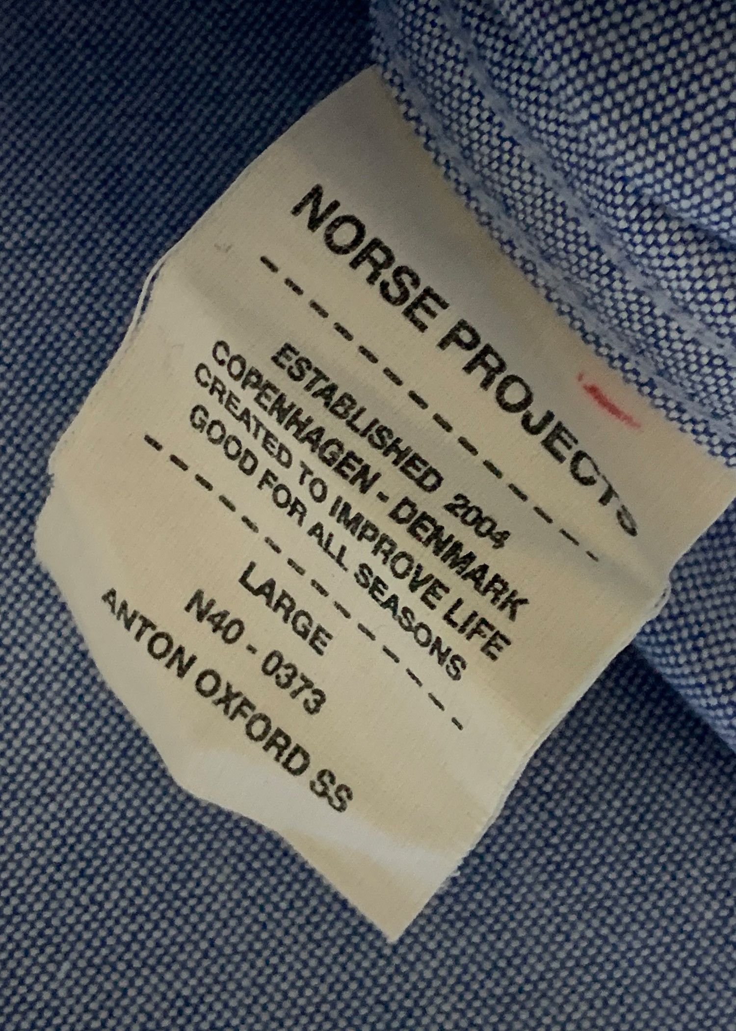 Norse Projects Norse Project Anton Oxford Button Up - L Size US L / EU 52-54 / 3 - 6 Thumbnail